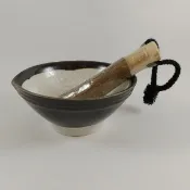 【HP瓷器 】現貨 日本製 手作芝麻研磨缽、研磨棒