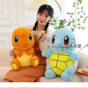 宅人天堂-獃萌傑尼龜 烏龜玩偶 烏龜抱枕 毛絨 小火龍 玩偶抱枕 布娃娃 安撫娃娃 生日禮物 交換禮物