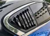 歐力車飾~福特 FORD 19-23年 MK4 FOCUS 後三角窗 後三角窗飾板 三角窗 後窗飾板 鋼琴黑 碳纖維紋