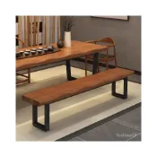 (店+)簡約現代成人 長凳 椅子 木質加厚 辦公椅 實木長條凳子 餐廳餐椅 休息凳 凳子 椅子 長條凳 長椅