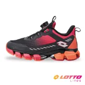 【LOTTO 義大利】童鞋 X5-XPOWER 避震跑鞋(黑/紅-LT5AKR9860)21~24.5CM