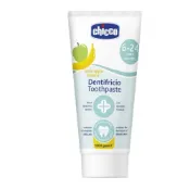 (店+)【Chicco】兒童木糖醇含氟牙膏 6-24m+ 50ml-蘋果香蕉