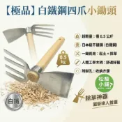 (店+)【Jadever】【松駿小舖】白鐵小鋤頭 四爪 4叉 手鍬 小鋤頭 四爪耙 木柄 花耙 十字鎬 鏟子 鋤頭 園藝 鋤頭 清明節 農具 翻土