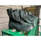 (福利品)麂皮野戰靴 橄欖綠麂皮鞋（非軍規）