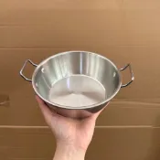 🔥好物推薦🔥【廠家直髮】特厚韓式米酒碗配大頭勺家用不鏽鋼小吃碗螺螄粉kh12