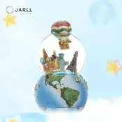 JARLL贊爾水晶球音樂盒熱氣球環遊世界八音盒送男生同學謝師禮物
