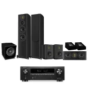 【Denon 天龍】家庭劇院組合(AVR-X1800H+Wharfedale EVO5.4+5.1+5.C+SW-10+Diamond 12 3D)