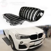 KP擎利國際 10-17 BMW F25 F26 X3 X4 前後期 水箱罩 雙槓 M-Tech 鼻頭