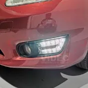 台灣現貨巨城汽車精品 HID NISSAN 12-17 BIG TIIDA 專用 DRL LED日行燈 霧燈框 C型