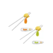 (店+)【Combi】康貝 Baby Label優質學習筷子組(橘色/綠色)