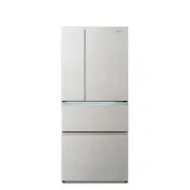 Panasonic 國際牌 610公升 一級能效智慧節能變頻對開四門無邊框岩板玻璃冰箱(NR-D615XGS-W)