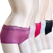 【賽凡絲】100%蠶絲浪漫唯美法式女內褲4件超值組(女蠶絲內褲)