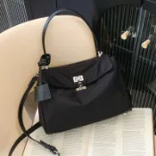 港灣小站 【大容量通勤】托特包 女包 手提包 腋下包 肩揹包 尼龍包 牛津包 休閒百搭 輕量防潑水 多隔層收納 上班上學皆宜