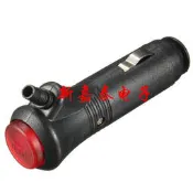 汽車點煙器插頭帶開關12V車載點煙器插頭轉換器帶燈帶保險絲通用