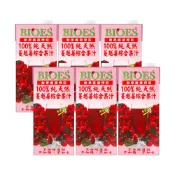 【囍瑞BIOES】100%純天然蔓越莓汁綜合原汁-1000ML*6瓶(免運)