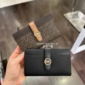 現貨👼🏻美國代購🇺🇸Michael Kors MK Greenwich 中夾 兩折 零錢袋 卡片層 短夾 錢包 拉鍊