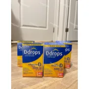 現貨❗️❗️請先私訊❗️（加拿大代購）維生素D維他命D3滴劑 成人Ddrops 1000IU