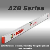 【小三五金】 奧地利 SOLA  60-120公分 水平尺 AZB3系列 防震 耐摔 3氣泡 無磁 唯一指定品牌