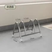 加厚不鏽鋼廚房盤子瀝水架加厚鍋蓋菜板收納架檯面增高架防滑防黴