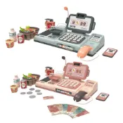 i-Smart 聰明媽咪 仿真智慧收銀機玩具 25件組(家家酒｜益智玩具｜兒童玩具)