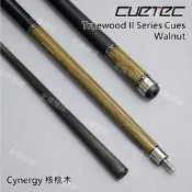 全揚撞球 CUETEC【95-106 核桃木 皮把 (11.8、12.5mm)】碳纖維黑前節-黑科技撞球桿