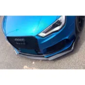 臺灣出貨🚚奧迪audi A3前鏟 RS3改裝前唇下巴 a3大包圍前杠前下巴防撞裝飾運動