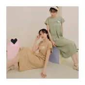 【OB 嚴選】KITTYCUTIELAND配色印花連袖長洋裝 《KB1488》
