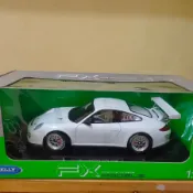 PORSCHE JEEP BMW Welly 壓鑄汽車保時捷 911 GT3 CUP 白色比例 1:18 吉普威利斯莫比