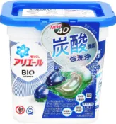 【Donki日本唐吉訶德】P&G寶潔 ARIEL 碳酸強洗淨除菌去汙洗衣球持久留香柔順香氛 4D抗菌洗衣凝珠 自然微香型  12個