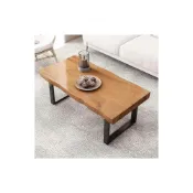 (店+)茶幾客廳傢用小戶型60cm高茶幾餐桌兩用可喫飯長方形大闆鬆木茶桌 桌子 實木桌 原木桌