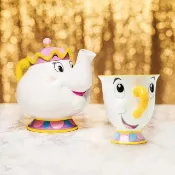【HOTAI購】Disney 迪士尼 美女與野獸 茶壺太太茶壺阿齊杯子 陶瓷造型杯壺組