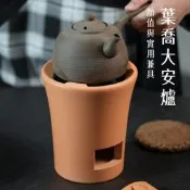 【茶藝收藏臻選】葉喬紅泥小火爐潮州功夫茶圍爐煮茶碳爐家用電芯炭電兩用燒水茶爐茶壺茶杯組、中式茶具、茶藝用具