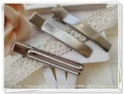 ☆荳荳龍~DIY手作黏土☆ 弧面帶齒鴨嘴夾/雙叉夾/DIY髮夾/5.8CM/一份5支23元