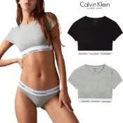  Calvin Klein Cotton 女內衣 女短袖 棉質休閒短版上衣 CK運動T恤-兩色 任選