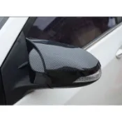 現貨 豐田 牛角後視鏡蓋 黏貼款 免拆 11代 ALTIS 7代 CAMRY 新VIOS YARIS 專用 碳纖紋 亮黑