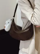 喜挖2店 時尚小眾女2025新款百搭餃子包高級感休閒熱銷款洋氣單肩斜後背包