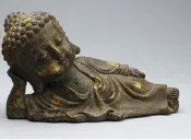 古銅像-鎏金臥佛《年代自看》