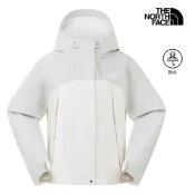 The North Face北面女款白色DRYVENT防水連帽衝鋒衣｜8J6XTBH