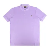 PAUL SMITH彩色布標斑馬LOGO刺繡設計棉質短袖polo衫(男款/紫丁香x薑黃)