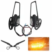 楓林宜居 【免運】適用鈴木 GSXR 600 750 1000 GSX1300R GSX650F GSX-R改裝定風翼後照鏡 帶燈