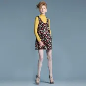 【Gennies 奇妮】010系列-愛心蝴蝶結背心洋裝(孕婦裝 方領 綁帶 雙口袋)