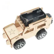 【W先生】科技小製作 木製 3D拼圖 遙控 電動 吉普車 生活科技 科學實驗 科學玩具 益智 DIY 拼裝 自行組裝