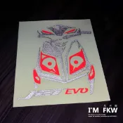 反光屋FKW JET POWER EVO SYM 三陽 機車車型貼紙 機車反光貼紙 設計師手繪款 車型貼 防水耐曬高亮度
