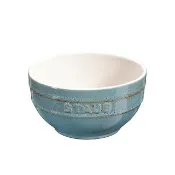 【STAUB】圓形陶瓷碗餐碗14cm-綠松石/0.7L(德國雙人牌集團官方直營)