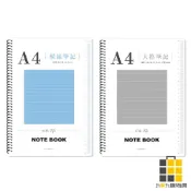 A4圈裝透明PP筆記【九乘九文具】記事本 方格筆記本 小筆記本 線圈筆記本 筆記本方格 a6筆記本 a5筆記本 a4筆記