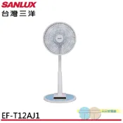 (輸碼95折 HESEPAL95L)SANLUX 台灣三洋 12吋 遙控馬卡龍電風扇 立扇 EF-T12AJ1
