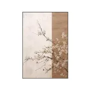 新川 中古風梅花宋氏美學裝飾畫 沙發背景牆豎版落地掛畫 餐廳玄關臥室畫60*90cm
