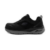 Skechers 中筒安全鞋 男款 寬楦 黑色 防滑工作鞋 久站舒適（200134WBKCC）｜新竹皇家（B7023）