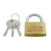 台灣製 KDS  B銅鎖 ( 20mm ~ 50mm ) 同號鎖 鎖頭 門鎖 銅掛鎖 多用途 附3把鑰匙