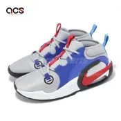 Nike 籃球鞋 Air Zoom Crossover 2 GS 大童 女鞋 灰 藍 紅 氣墊 緩震 FB2689-003